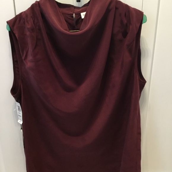 Babaton Carter. Silk sleeveless blouse. Rich maroon. Size small - Picture 5 of 5